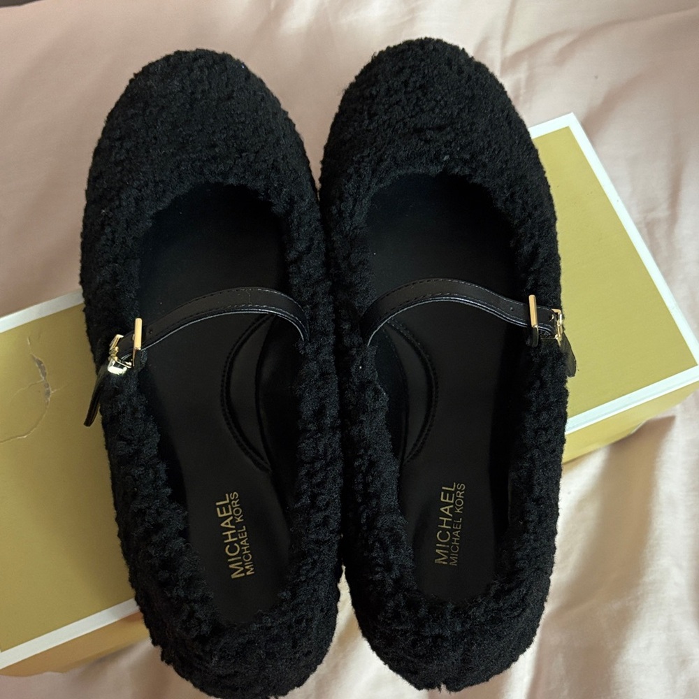 MICHAEL KORS - Mara black mary jane flats